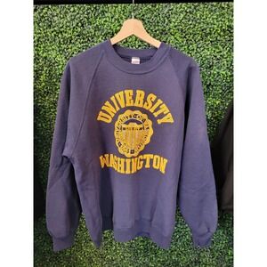 vtg 90s UNIVERSITY OF WASHINGTON Sweatshirt xl // college cute comfy streetwear
